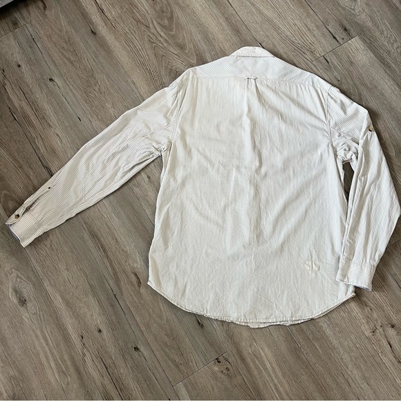 Scotch & Soda Beige Striped Button-Down Shirt - Picture 2 of 8